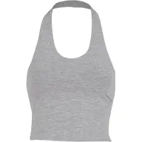 Urban Classics Damen Basic Träger-Jersey-Top grau meliert XL
