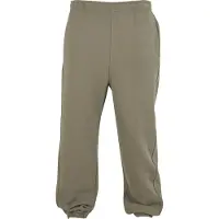 Urban Classics vielseitige Herren Hose Taschen Rippbündchen 380 g/m² mit Baumwolle Grün