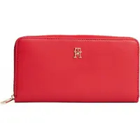 Tommy Hilfiger Geldbörse "TH ICON LRG ZA", Damen Geldbeutel, Portemonnaie mit edlem TH-Logoelement