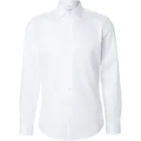 Seidensticker Businesshemd "Schwarze Rose", Herren, Gr. XXL (45), normale Ärmellängen, weiß, 100% Baumwolle, unifarben, slim fit, 2-Knopf-Manschette, Hemden Businesshemd, Slim 1/1 Kentkragen Uni