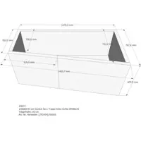 LDG förlag Badewannenträger passend für Duravit No.1 150 × 80 × 46 cm