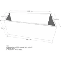 LDG förlag Badewannenträger passend für Duravit No.1 rechts 160 × 85 × 46 cm