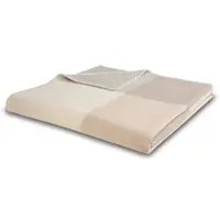 Biederlack Merino-Wolldecke 'Frame' 150 x 200 cm Beige