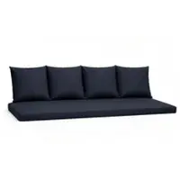 Setgarden Mix Bench Kissen Outdoor Kissen Bankauflage 170x50+4x50x56cm Kissen Für 3-Sitzer Bänke 1tlg Marine