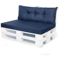 Setgarden Mix Set Palettenkissen 120x60x10cm Sitzkissen + Rückenkissen 120x50cm 1tlg Marine