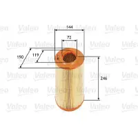 Valeo Luftfilter 585669