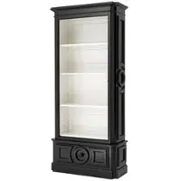 Casa Padrino Luxus Bücher Schrank Schwarz Wohnzimmer Schrank Barock Jugendstil Rokoko Vitrine Ladeneinrichtung