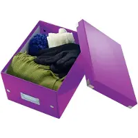 Leitz Ablage- und Transportbox Serie Click + Store, klein, für DIN A5, violett