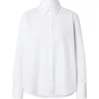 Seidensticker Hemdbluse , Damen, Gr. M38, weiß, 100% Baumwolle, unifarben, regular fit, ohne Ausschnitt, Blusen Hemdbluse, 1/1 Kragen Uni
