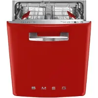 Smeg 50s Style Geschirrspüler Mit Drittem Rack 13 Anzahl Maßgedecke