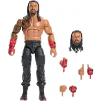 Mattel WWE Elite Collection Top Picks Roman Reigns Actionfigur und Zubehör, Set mit ca. 15 cm großer Sammelfigur (Stile können abweichen), 8 Jahr(e), Mehrfarbig, Kunststoff
