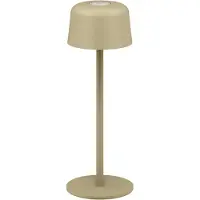 Goobay Kabellose LED-Tischleuchte, Größe S, 25 cm, beige