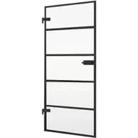 Inova Glastür 834 x 1972 mm, 5 Felder Klarglas, ESG, Beschlag DB30