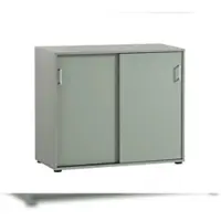 Proregal Möbelpartner Aktenschrank Fox | HxBxT 84x100x41cm | 2 Schiebetüren | Pistazie | Büroschrank von