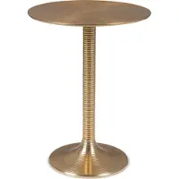 Bold Monkey Hypnotising Round side table gold