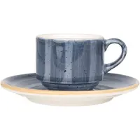 Bonna Aura Dusk - Espressotassen und Untertasse - 80 cc - Porcelain - 6er set