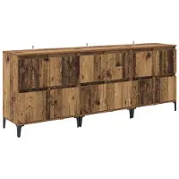 vidaXL Sideboards 3 Stk. Altholz 60 x 35 x 70 cm Holzwerkstoff