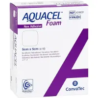 + Prisoma GmbH Aquacel Foam Nicht adhäsiv 5x5 cm Verban 10 St