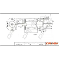 Dr!ve+ Kraftstofffilter [Hersteller-Nr. DP1110.13.0020] für Seat, Audi, Skoda, Ktm, VW