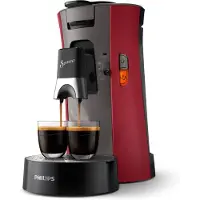Philips Senseo CSA240/91, Pod-Kaffeemaschine, 0,9 l, Kaffeepad, 1450 W, Schwarz, Rot