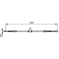 Bosch 1 987 482 398 Handbremsseil hinten rechts, hinten, rechts