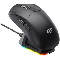 Havit Gamenote MS979WB, Beidhändig, RF Wireless + Bluetooth + USB Type-C, 26000 DPI, Schwarz