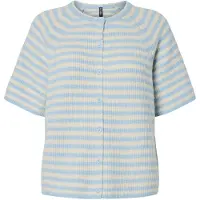 Pieces Bluse "Pcmalou" in Hellblau - S