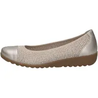 Caprice Ballerinas in Weiß/Gold | Gr.: 40