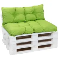 Setgarden Set Palettenkissen 120x50cm Sitzkissen + 120x50cm Rückenkissen 1tlg Lemon