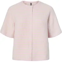 Pieces Pcmalou Gestreifte Strickjacke | Rosa | XL