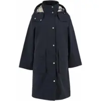 Barbour Jacke Devlin Waterproof Jacket Damen Dark Navy Dress Navy Tartan-14