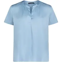 Betty Barclay Satin-Bluse kurzarm in Powder Blue | Gr.: 42