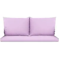 Setgarden Mix-Techno Gartenkissen Für Polyrattan Möbel 120×50×50 cm – Kissen Für 2 Sitzer Gartensofa 1tlg Purple