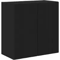 vidaXL TV-Wandschrank 59,5 x 31 x 60 cm Schwarz Holzwerkstoff