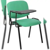 Proregal Bürostuhl MALLORCA mit Klapptisch Stoff HxBxT 81x53x71cm Stoff Grün Schreibtischstuhl