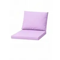 Setgarden Mix 2er Set Sitzkissen Für Polyrattan Sessel 50x52x7 Sitz + 50x56 cm Rückenlehne 1tlg Purple