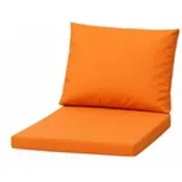 Setgarden Mix 2er Set Sitzkissen Für Polyrattan Sessel 50x52x7 Sitz + 50x56 cm Rückenlehne 1tlg Orange