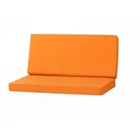 Setgarden Techno Gartenkissen Für Polyrattan Möbel 110×60×50 cm – Kissen für 2 Sitzer Gartensofa 1tlg Orange