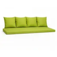 Setgarden Mix Bench Kissen Outdoor Kissen Bankauflage 180x50+4x50x56cm Kissen Für 3-Sitzer Bänke 1tlg Lemon