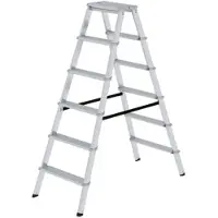 Proregal ML Stufen-Stehleiter Beidseitig Begehbar 2 x 6 Stufen