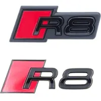 Audi Original R8 Schriftzugpaket schwarz vorne + hinten