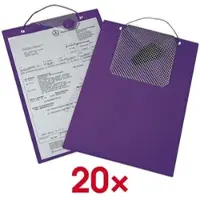 Eichner 20 Auftragstaschen A4 »Magnetic« violett, 23x33 cm