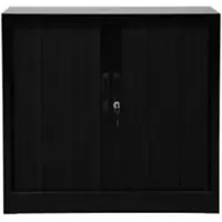 Proregal Rollladenschrank Weasel 2 Ordernhöhen HxBxT 75 x 80 x 46 cm Schwarz