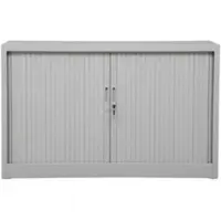 Proregal Rollladenschrank Weasel | 2 Ordernhöhen | HxBxT 75x120x46 cm | Grau