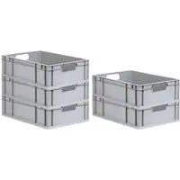 Proregal Spar Set 5x Eurobox Nextgen Economy Griffe Offen HxBxT 17 x 40 x 60 cm 34 Liter Eurobehälter Transportbox Transportbehälter