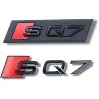 Audi Original SQ7 Schriftzugpaket schwarz vorne + hinten