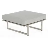 SonnenPartner Natur24 Lotus Hocker Edelstahl Grau
