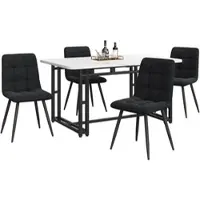MODFU Modernes Kommode Sideboard mit Zinklegierungsgriffen,Buffetschrank mit 6 Schubladen und Stahlbeinen,Weiß