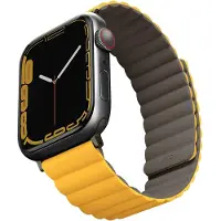 Uniq Revix doppelseitiges Armband für Apple Watch | 44/45/46/49 mm - Mustard / Khaki