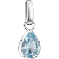 Thomas Sabo CC1331-699-1 Charm-Anhänger Tropfen Hellblau Connect Silber